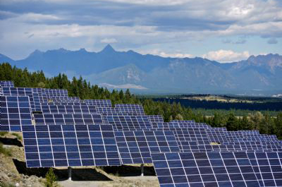Solar panels at Kimberley's SunMine.