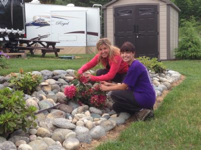 The School Works program benefited Mike and Lorraine Giesler, owners of Kootenay River Kampground near Castlegar, and student Dayna Ready.
