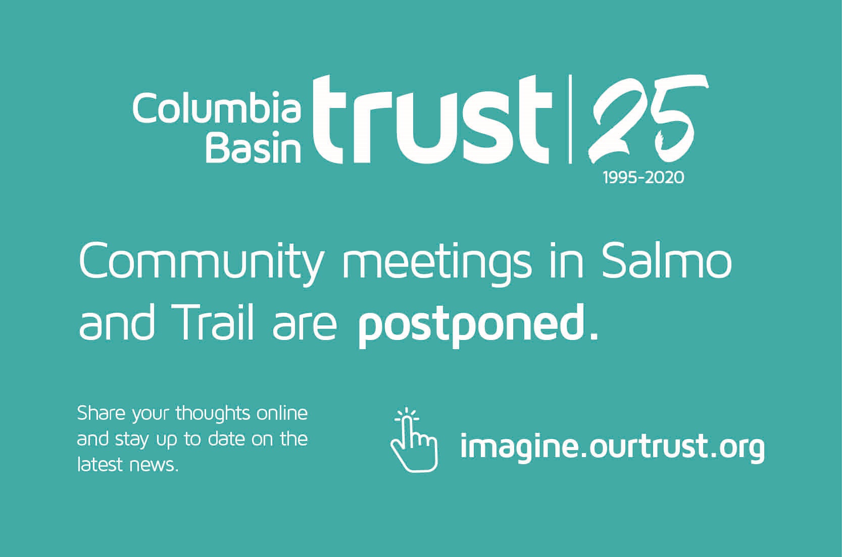 Postponed: Community Meetings in Salmo and Trail