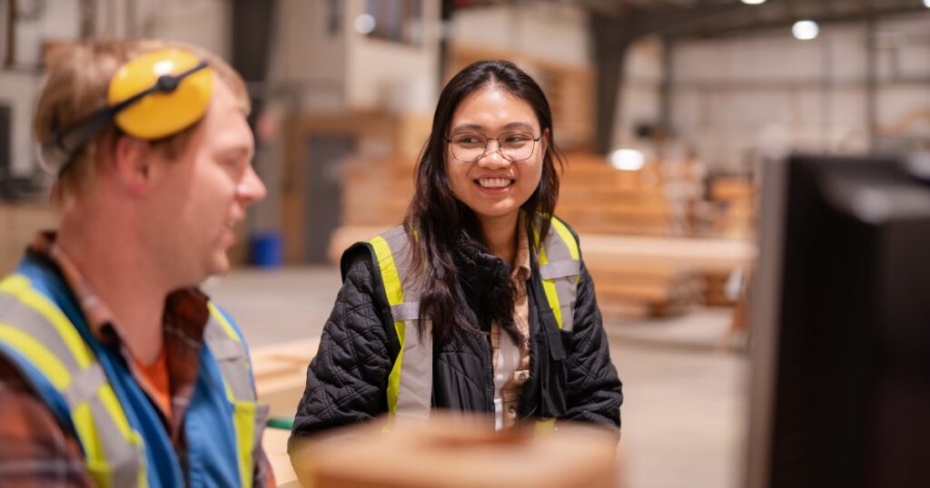 A Nelson intern helps provide design solutions