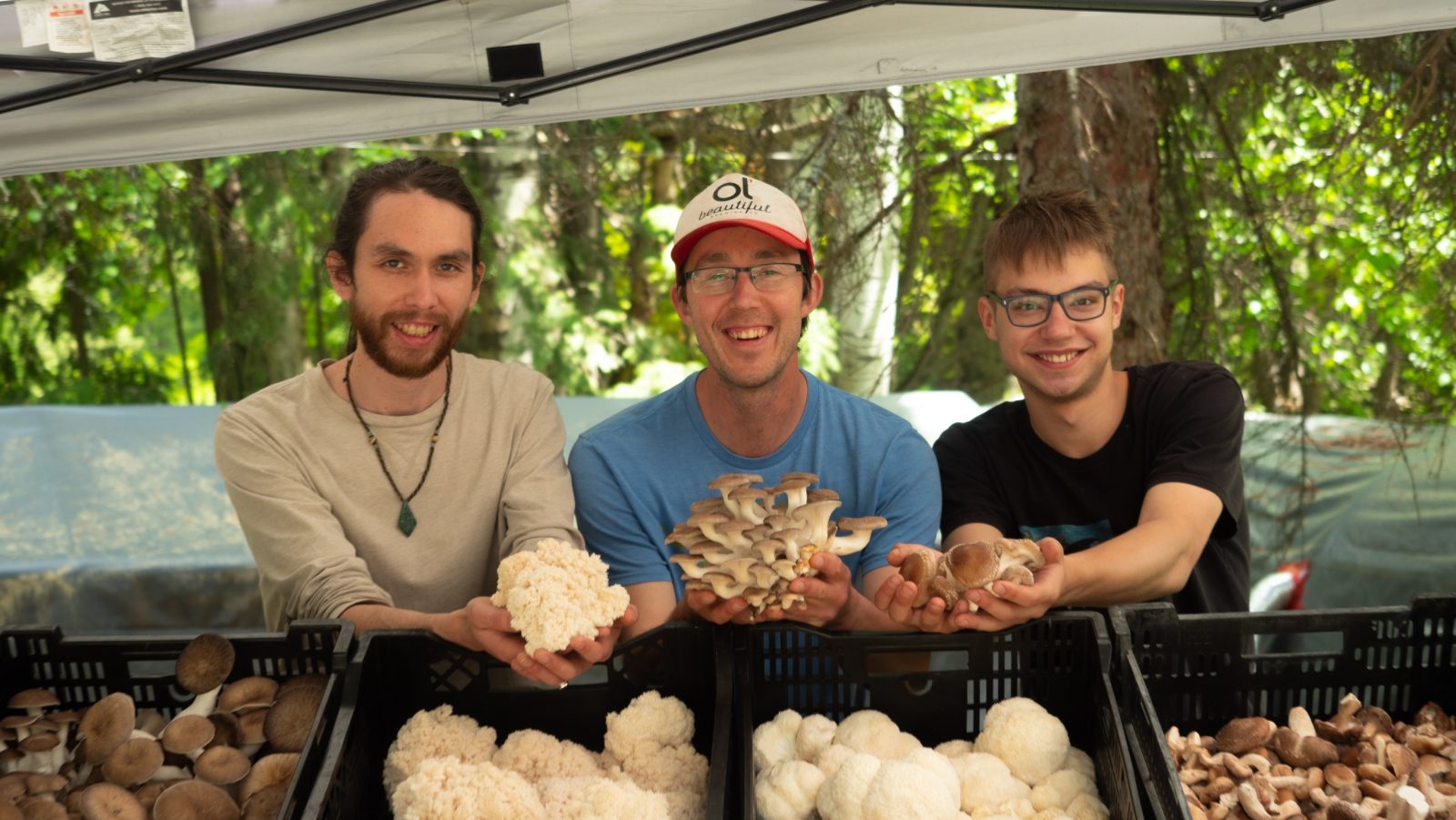 A mushroom enthusiast grows his business
